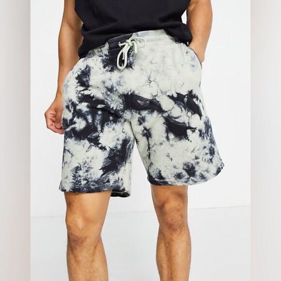 NWT ASOS Design co-ord oversized tie dye shorts size xxs - Picture 1 of 8